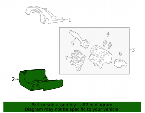 Обрамление рулевой колонки Ford Mustang mk6 15-23 в сборе, 2 части