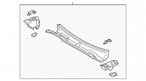Поддон дворников металл Lexus ES300 ES330