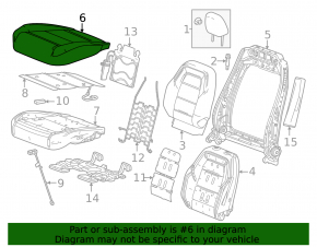 Обшивка подушки водительского сидения Chevrolet Equinox EV 24-26 черная кожа, красная строчка, с подогревом