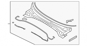 Грати двірників пластик Hyundai Tucson 16-21