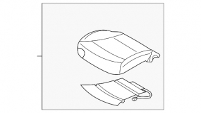 Пассажирское сидение Hyundai Sonata 11-14 без airbag, кожа беж