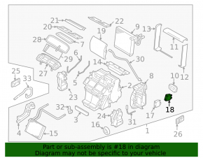 Актуатор моторчик привод печки Infiniti FX35 FX45 03-08 правый нижний air mix