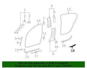 Накладка порога наружная задняя левая Lexus GS300 GS350 GS430 GS450h 06-11 хром