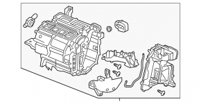 Корпус грубки голий лівий Acura ILX 13-18
