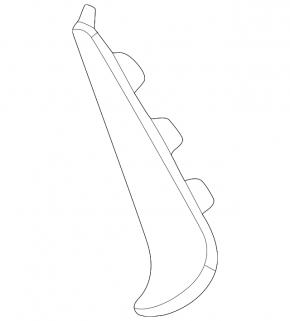 Накладка переднього бампера права Mercedes C-class W206 300 22-25 AMG pkg