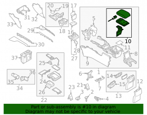 Подлокотник Mazda CX-5 17-23 кожа серая, царапины, под химчистку