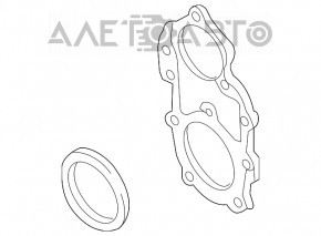 Передняя крышка ГБЦ левая Audi Q7 16-19 3.0T