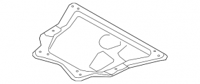 Захист двигуна метал BMW X5 F15 14-18 3.0T, 4.4T