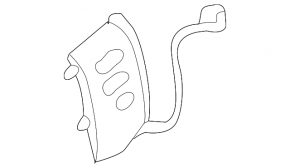 Кнопки управления на руле Lexus RX400h 06-09 черные, тип 2