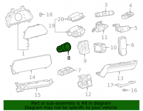 Кнопка запалення Start-Stop Lexus ES 23-26