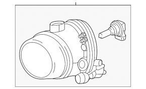 Противотуманная фара птф правая Mercedes W164 ML