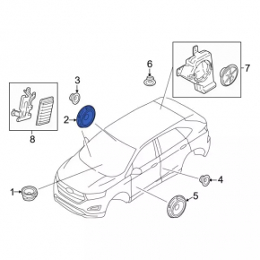 Динамик дверной передний левый Ford Edge 15-24