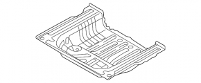 Корито багажника Audi A3 8V 15-20 4d FWD