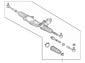 Рейка рульова Mercedes W212 10-13