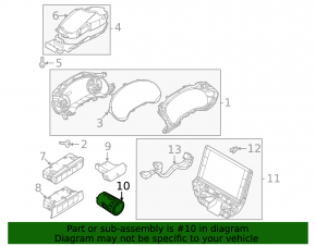 Кнопка start-stop Mazda CX-90 24-26 черное обрамление