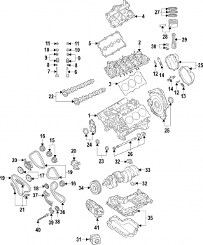 Блок цилиндров голый Audi Q7 16-19 3.0T