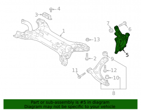Цапфа передняя правая Mitsubishi Eclipse Cross 18-24