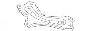 Распорка переднего подрамника Audi A6 C8 19-19
