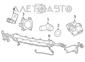 Парктронік передній Jeep Cherokee KL 19-23 зовнішній