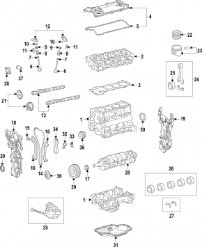 Насос масляный ДВС Toyota Camry v70 18-18 2.5 A25A-FKS