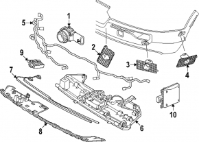 Кронштейн датчика відкриття дверей багажника ногою Volvo C40 22-24