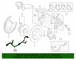 Датчик ABS задний левый Honda Civic XI FE/FL 22-26