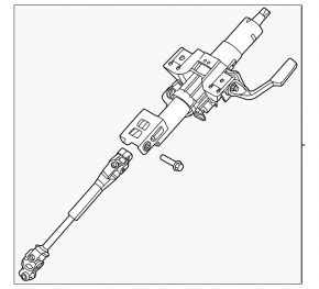 Рулевая колонка Nissan Sentra 20-23 с карданчиком