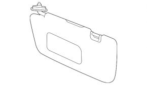 Козырек левый Subaru Impreza 5d 17-23 сер