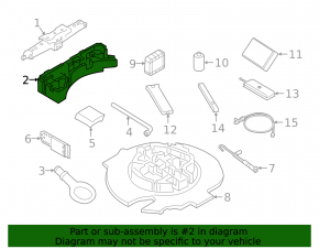 Абсорбер під домкрат Land Rover Range Rover Velar 18-23