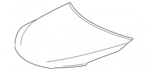 Капот голый Toyota Camry v55 15-17 usa