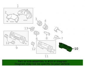 Управление климат-контролем Honda Civic X FC 16-18 auto с подогревом зеркал, глянец