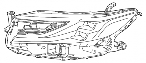 Фара передняя правая Toyota Camry 25-26 LED, XSE