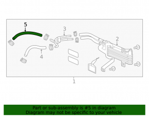 Трубка олійного охолодження АКПП Acura MDX 15-15 3.5