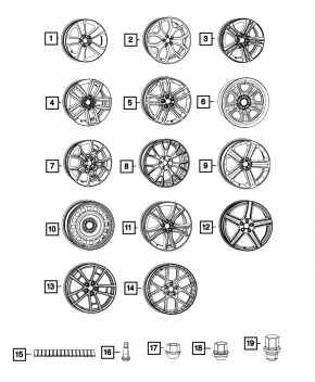 Диск колесный R17 Dodge Charger 15-18 рест
