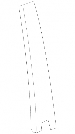 Накладка двери боковая задняя правая Porsche Macan 15-25 передняя