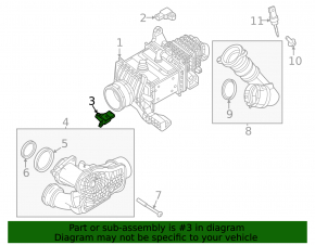 Датчик давления наддува Volvo XC60 22-26 B6