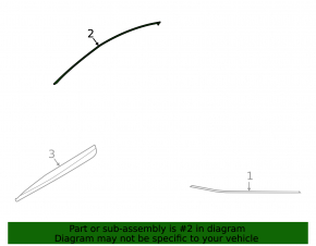 Молдинг двери верхний передней левой Nissan Murano z52 15-24 хром