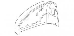 Крышка зеркала левая Audi A3 22-26