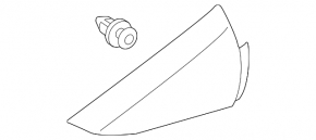 Заглушка двері трикутник внутрішня задня права Lexus CT200h 11-17