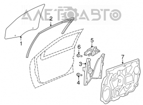 Панель двери передней правой внутренняя Chrysler 200 11-14