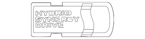 Эмблема HSD двери багажника Toyota Prius 30 10-15