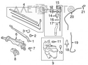 Горловина бачка омывателя Toyota Prius 50 16-22