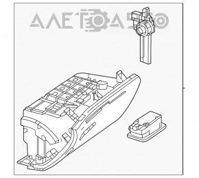 Ящик для рукавичок, бардачок Mercedes W167 GLE 350 450 20-26