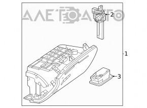 Перчаточный ящик, бардачок Mercedes W167 GLE 350 450 20-26