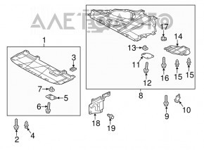Защита двигателя передняя Mazda 6 14-17