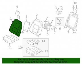 Пассажирское сидение Ford Escape MK4 23-26 без airbag, механическое, ткань черная, белая строчка