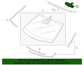 Зеркало внутрисалонное Honda Accord 16-17 черное с автозатемнением и управлением света