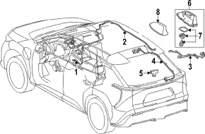 Антенна плавець Toyota Venza 23-24 з корпусом