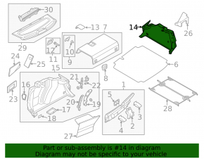 Обшивка арки правая VW Jetta 13-16 USA hybrid, черн