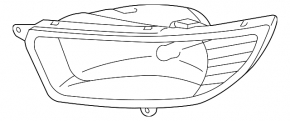 Протитуманна фара ПТФ ліва Toyota Camry 05-06